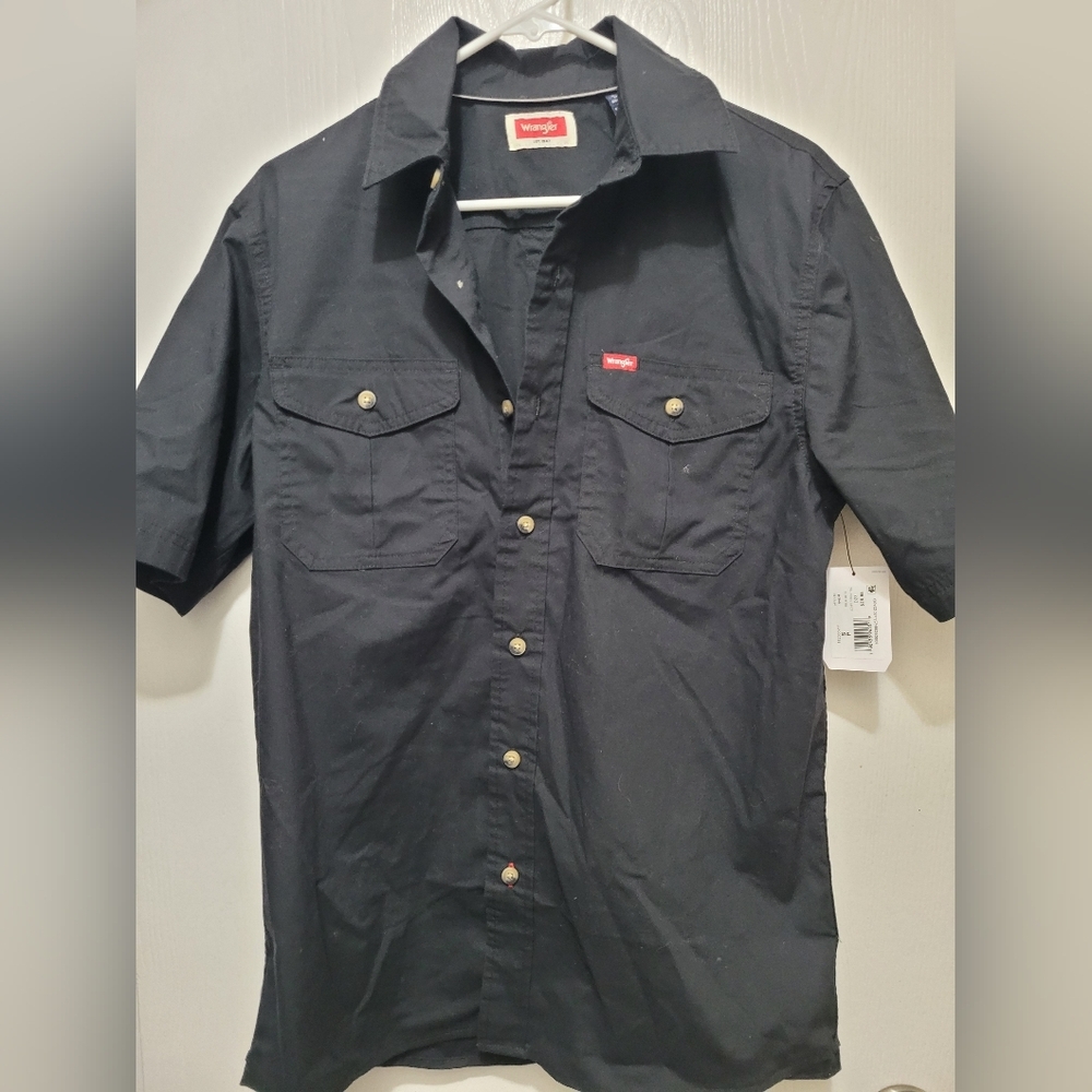 Mens  WRANGLER Button Down Long Sleeve Shirt